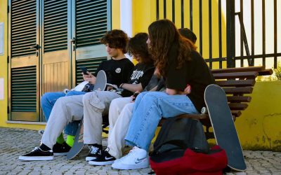 Teens Programs Teens on bench