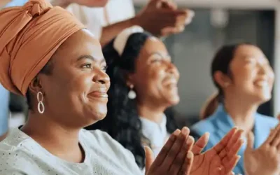 Women applauding